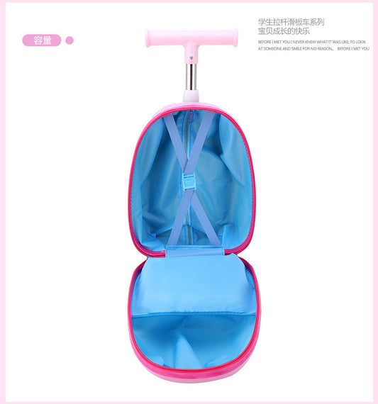 Ride-on Travel Scooter Trolley Bag - Cars Themed