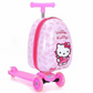Ride-on Travel Scooter Trolley Bag - Hello Kitty Themed