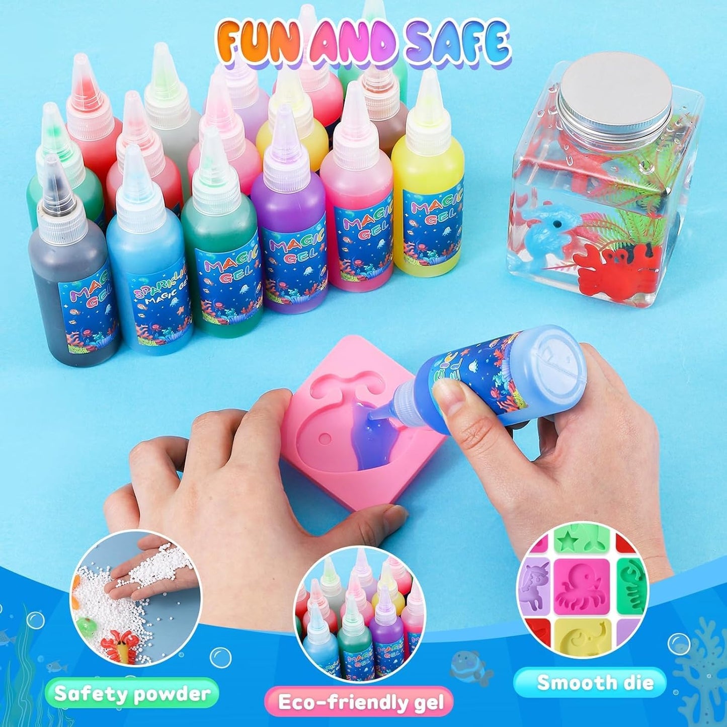 Magic Water Elf Toy Kit - Squishies & Sensory Toy for Kids