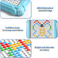 Magnetic Pen Drawing Board Diy Puzzle Educational Toys - Blue Color